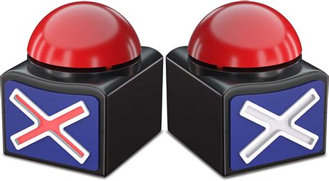Beanblieve Game Show Buzzers 2 Pack Quiz Buzzer With Light And Sound