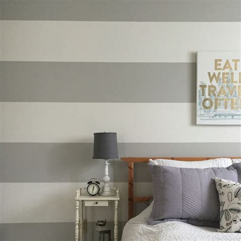 How To Paint A Striped Accent Wall — The Penny Drawer Accent Wall
