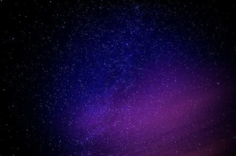 Starry Sky Purple Sky Astronomical Stars Graphy Purple Blue Sky