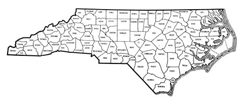Printable North Carolina County Map Get Your Hands On Amazing Free