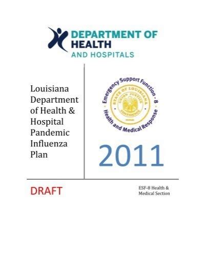 Louisiana Department Of Health And Hospital Pandemic Influenza Plan