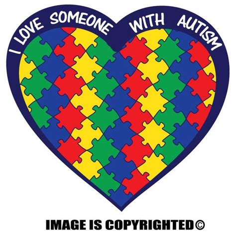 Autism Awareness Heart 5 Color Puzzle Pieces Vinyl Decal Etsy
