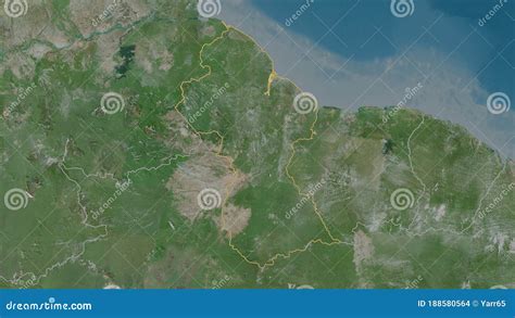 Guyana Overview Satellite Stock Illustration Illustration Of World