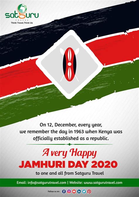 A Very Happy Jamhuri Day To One And All From Satguru Travel We