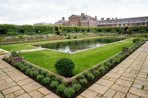 The Sunken Garden At Kensington Palace In London Princes William And
