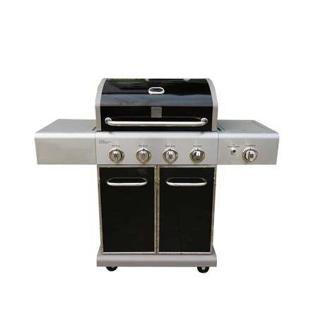 Kenmore 4 Burner Grill Plus Searing Side Burner In Black Pg 40409solb