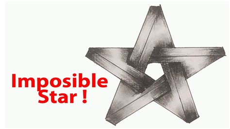 How To Draw An Impossible Star Step By Step 3d Star Impossible