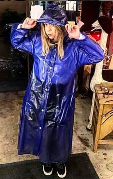 Pin By Bob Bob On Raincoats In Real Pvc Raincoat Rain Wear