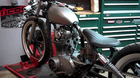 Xs650 Bobber Cafe Racer Drag Racing Street Youtube