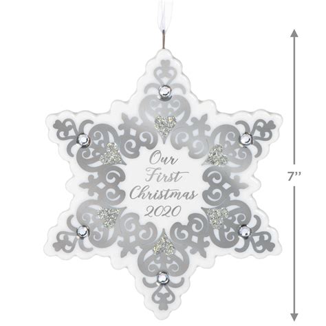 2020 Hallmark Keepsake Ornament Our First Christmas 2020 Snowflake