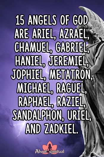 Names Of Angels Of God And Their Duties 15 Archangels Of The Bible