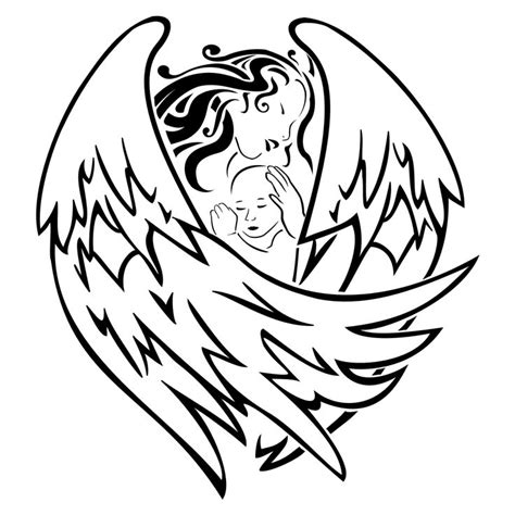 Angel Drawing Outline At Getdrawings Free Download