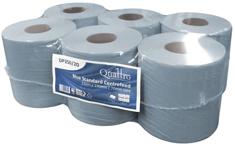 Blue Centre Feed Ply M X CM X Centre Feed Rolls
