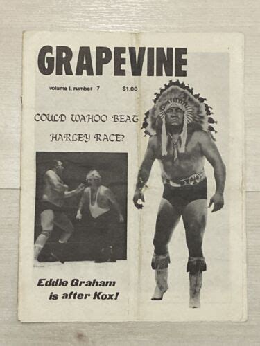 Nwa Cwf Wrestling Grapevine Program Vol 1 Number 7 West Palm Beach