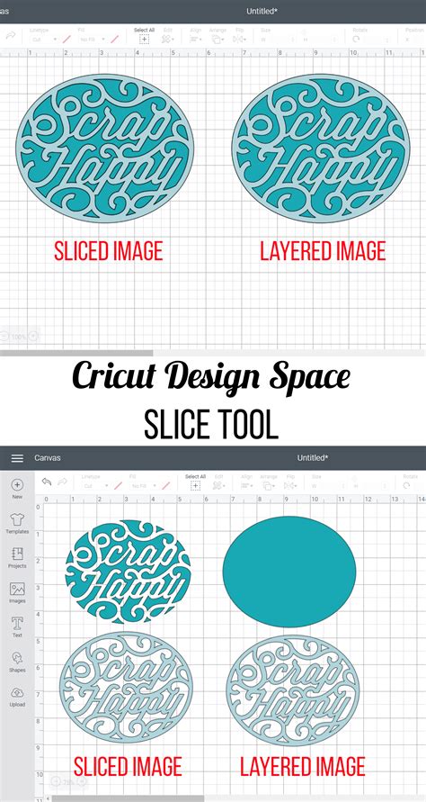 How To Slice In Cricut Design Space Cricut Design Cricut Cricut Crafts