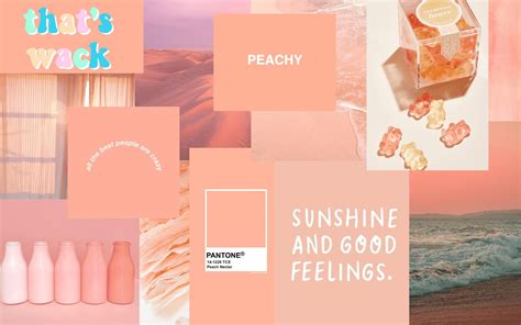 Peach Aesthetic Desktop Wallpapers Ntbeamng