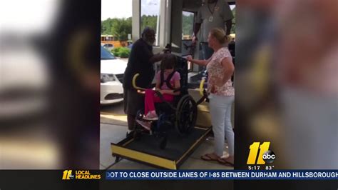 Cary Mom Praises Disabled Daughters Bus Driver As He Prepares To