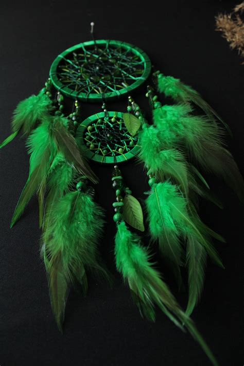 Green Dream Catcher Small Dreamcatcher Home Decor Etsy