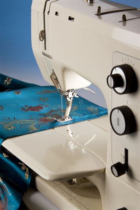Sewing Machine Used To Sew Fabric And Materials Together Stock Photo