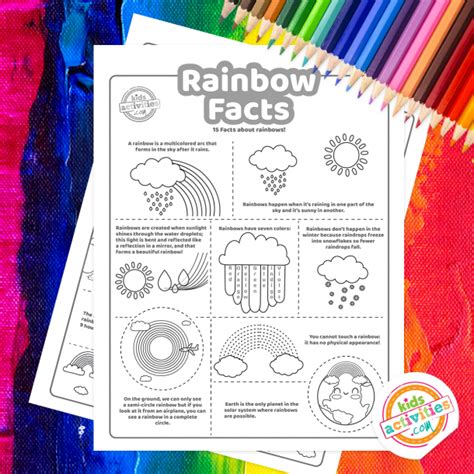 15 Fun Facts About Rainbows For Kids Free Printable