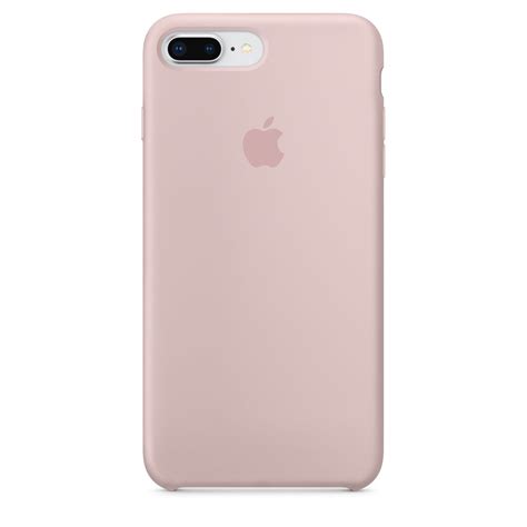 Capa De Silicone Para Iphone 8 Plus 7 Plus Areia‑rosa Apple Br