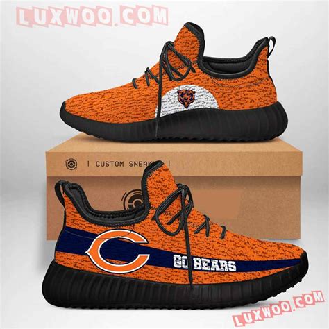 Chicago Bears Nfl Yezzy Custom Shoes Sneaker V3