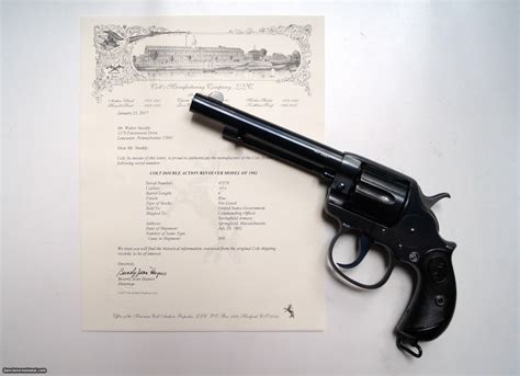 Colt Model 1902 Philippine Constabulary W Colt Letter