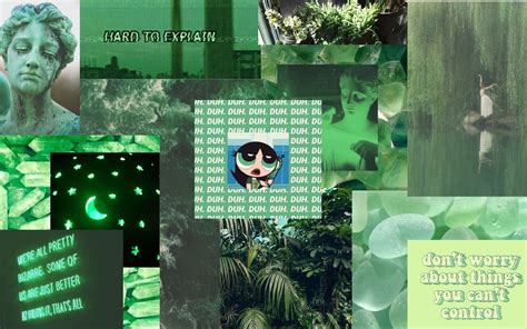 Green Anime Aesthetic Wallpaper Green Aesthetic Collage Wallpapers Porn Sex Picture