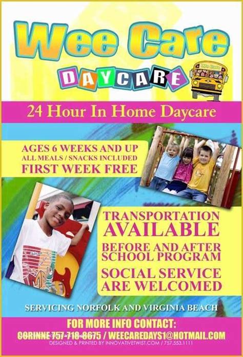 Home Daycare Flyers Free Templates Of Daycare Flyer Template 27 Free