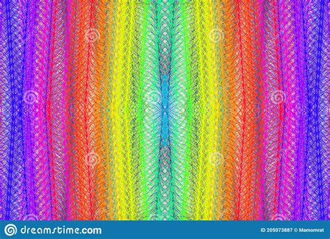Abstract Gradient Multicolored Lines Overlapping In Vertical Colorful