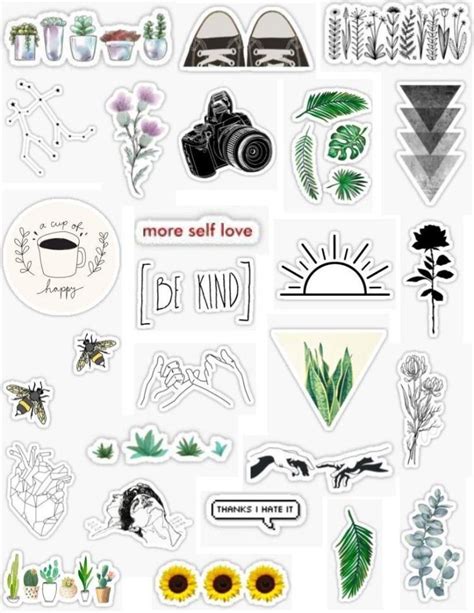 Minimalist Stickers Minimal Sticker Packs Minimal Printabletemplates