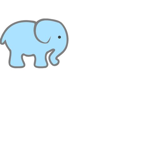 Lt Blue Baby Elephant Png Svg Clip Art For Web Download Clip Art
