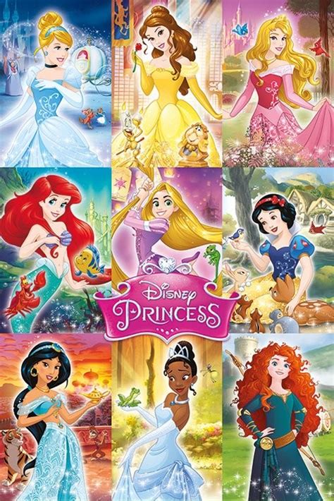 Disney Prinsesser Collage Plakat Poster Online På Europosters