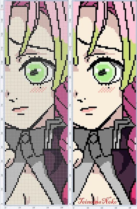 42 Demon Slayer Ideas In 2021 Pixel Art Grid Anime Pixel Art Images