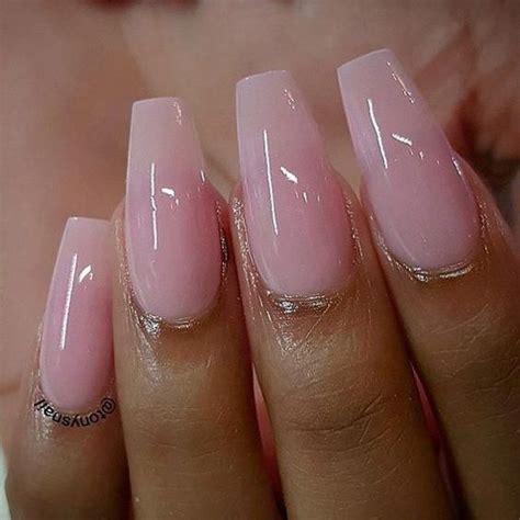 Attention To The Semi Permanent Varnish In Pink Acrylic Nails
