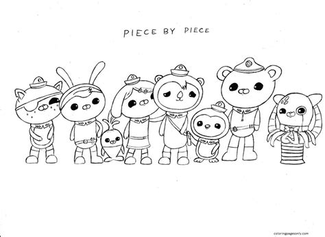 Octonauts Team Coloring Page Free Printable Coloring Pages