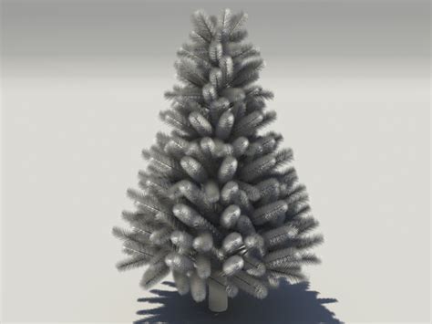 Pine Tree White Snow 3d Model 3d Models World