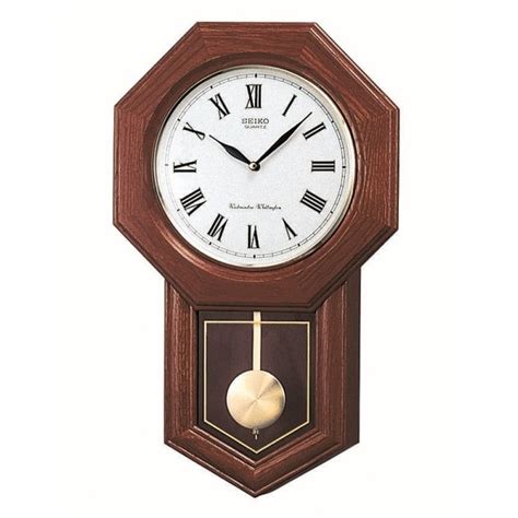 Wooden Chiming Wall Clock With Pendulum Qxh102b Clocks From Hillier Jewellers Uk