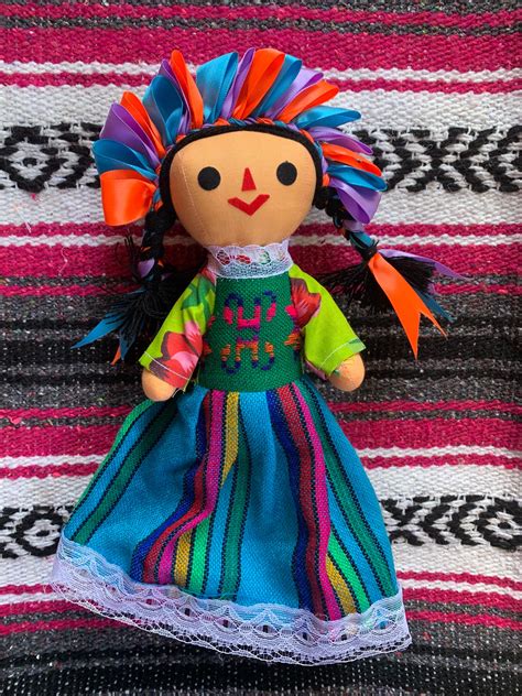 Maria A Mexican Heritage Doll Handmade Mexican Folk Art Doll Toys