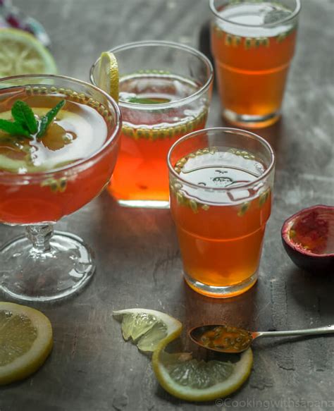 Passion Fruit Iced Tea Summer Drinks Cooking With Sapana