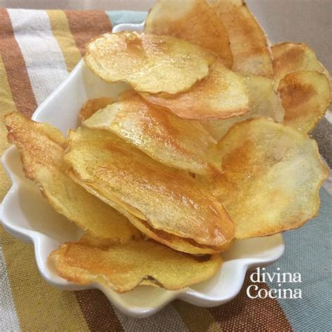 Receta De Patatas Chips En El Microondas Divina Cocina