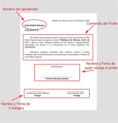 Carta Poder Simple Que Es Y Que Debe Contener Formato De Ejemplo Images
