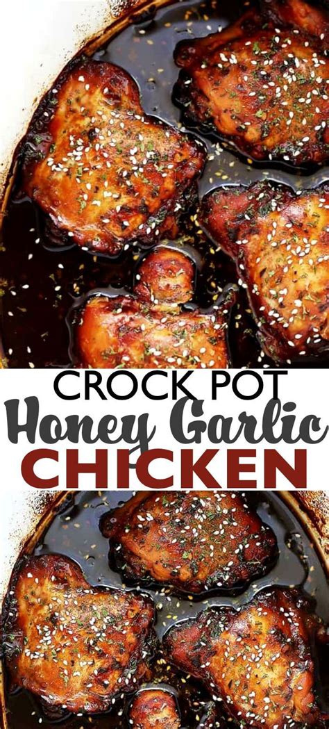 Crock Pot Honey Garlic Chicken Youll Love This Easy Crock Pot Recipe