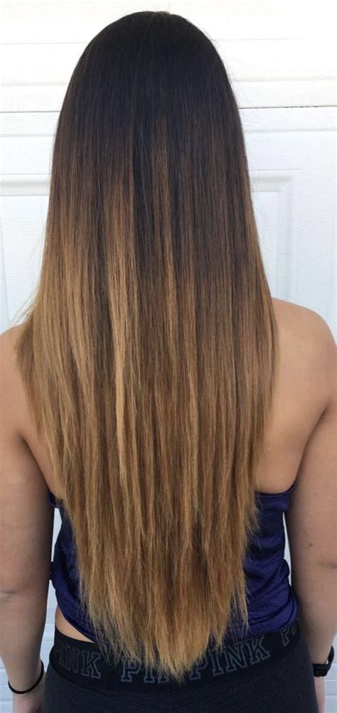 The lovely layer is ombre straight hair look which can be achieved with the blow dryer. Best 25+ Straight ombre hair ideas on Pinterest | Balayage ...