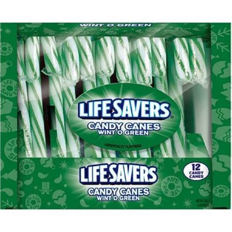 Lifesaver Wintergreen Candy Canes Christmas Candy