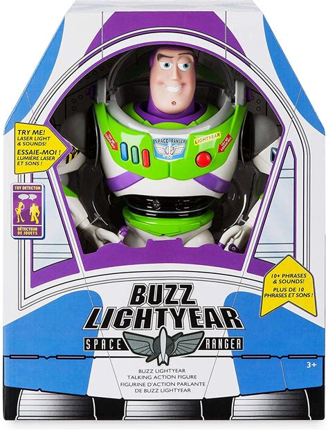 Disney Pixar Toy Story Buzz Lightyear Deluxe Talking Figure Mattel My