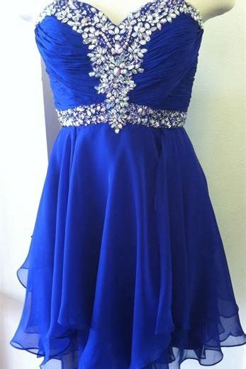Top Selling Royal Blue Short Prom Dressessweetheart Beaded Homecoming