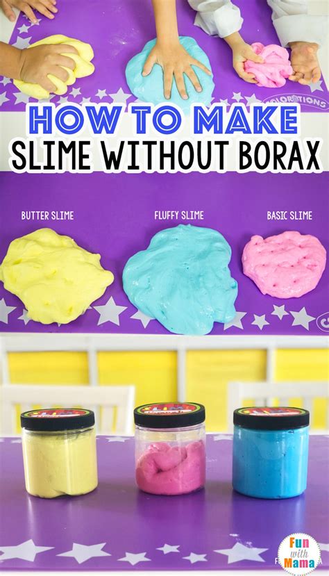 How To Make Slime Without Borax Fun With Mama
