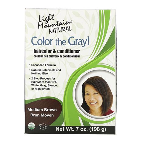 Light Mountain Color The Gray Natural Haircolor And Conditioner Medium