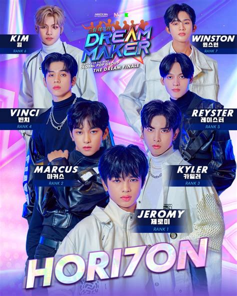 Dream Maker Final Forms New Seven Member Filipino Boy Band Hori7on